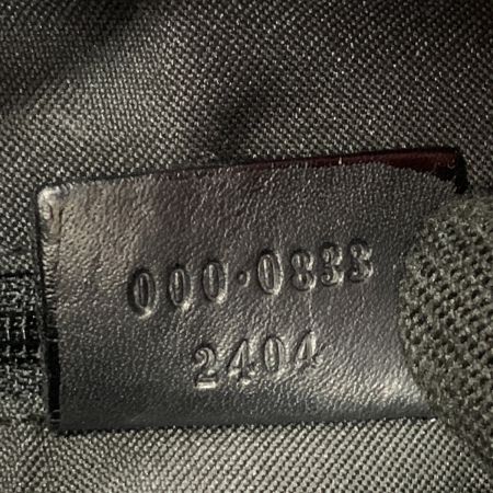 GUCCI グッチ バンブー GG ナイロン レザー ハンドバッグ 000-0833 ブラック
