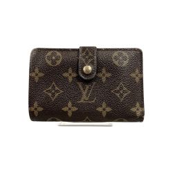 〇〇 LOUIS VUITTON ルイヴィトン モノグラム ポルトフォイユ ヴィエノワ がま口短財布 M61663 ブラウン Bランク