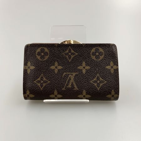  LOUIS VUITTON ルイヴィトン モノグラム ポルトフォイユ ヴィエノワ がま口短財布 M61663 ブラウン