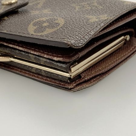  LOUIS VUITTON ルイヴィトン モノグラム ポルトフォイユ ヴィエノワ がま口短財布 M61663 ブラウン
