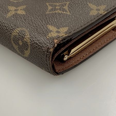  LOUIS VUITTON ルイヴィトン モノグラム ポルトフォイユ ヴィエノワ がま口短財布 M61663 ブラウン