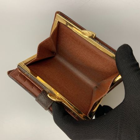  LOUIS VUITTON ルイヴィトン モノグラム ポルトフォイユ ヴィエノワ がま口短財布 M61663 ブラウン
