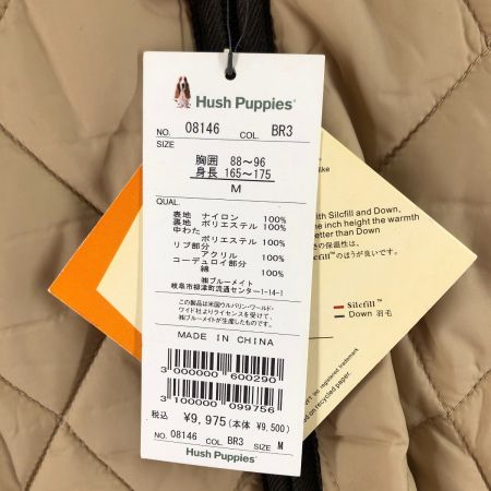  HUSH PUPPIES ハッシュパピー メンズ キルティングジャケット サイズM ベージュ×ブラウン