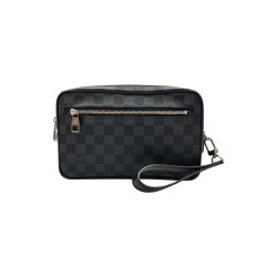 〇〇 LOUIS VUITTON ルイヴィトン ダミエ グラフィット ポシェット カサイ セカンドバッグ N41664 ブラック Bランク