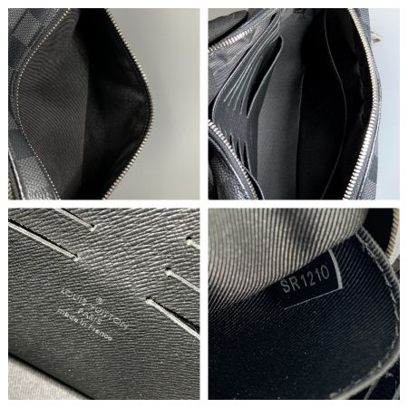  LOUIS VUITTON ルイヴィトン ダミエ グラフィット ポシェット カサイ セカンドバッグ N41664 ブラック