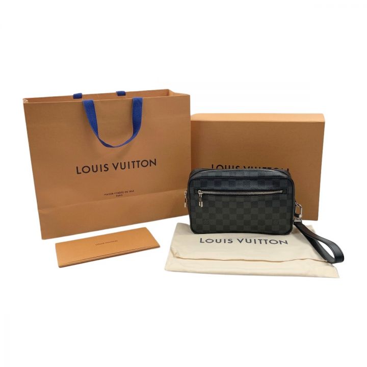 LOUIS VUITTON ルイヴィトン ダミエ グラフィット ポシェット カサイ セカンドバッグ N41664  ブラック｜中古｜なんでもリサイクルビッグバン