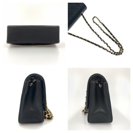  CHANEL シャネル ダイアナ マトラッセ チェーン ショルダーバッグ A01164 ブラック