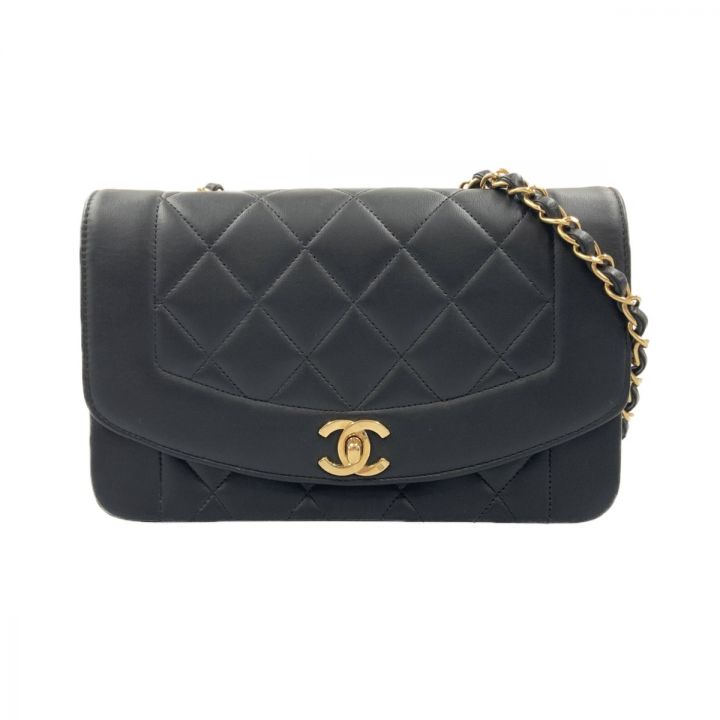 CHANEL シャネル ダイアナ マトラッセ チェーン ショルダーバッグ A01164 ブラック｜中古｜なんでもリサイクルビッグバン