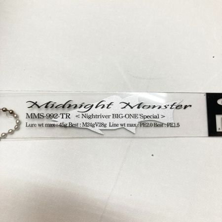  Gクラフト MIDNIGHT MONSTER ミッドナイトモンスター Nightriver BIG-ONE Special  MMS-992-TR ロッド