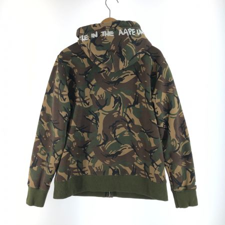  A BATHING APE アベイシングエイプ メンズ マウンテンパーカー カモフラージュ柄 サイズL オリーブ