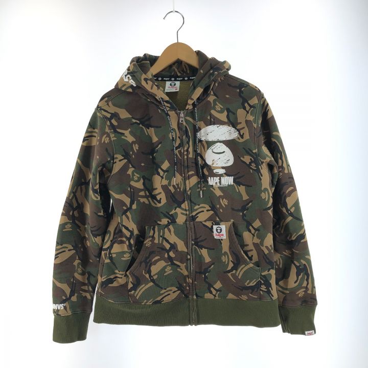 A BATHING APE アベイシングエイプ メンズ マウンテンパーカー カモフラージュ柄 サイズL オリーブ｜中古｜なんでもリサイクルビッグバン