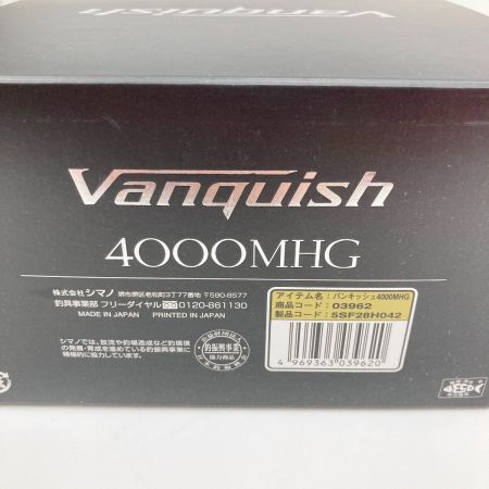  SHIMANO シマノ Vanquish 19バンキッシュ 4000MHG 03962 スピニングリール