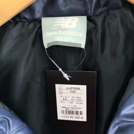  NEW BALANCE ニュー・バランス ジュニア パデッド ロングコート ベンチコート 160cm ネイビー