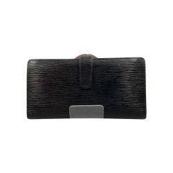 〇〇 LOUIS VUITTON ルイヴィトン  ルイ ヴィトン エピ コンチネンタル ヴィエノワ がま口 長財布 M63252 ブラック Cランク