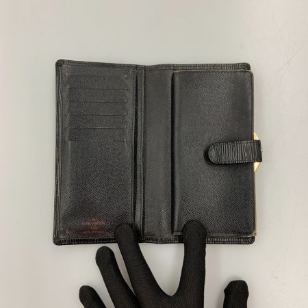  LOUIS VUITTON ルイヴィトン  ルイ ヴィトン エピ コンチネンタル ヴィエノワ がま口 長財布 M63252 ブラック