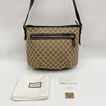  GUCCI グッチ GGキャンバス ショルダーバッグ レディース 388930 ブラウン