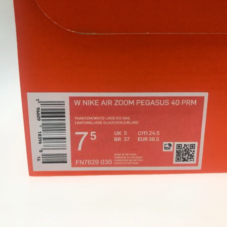  NIKE ナイキ エア ズーム ペガサス 40 プレミアムランニングシューズ 24.5cm FN7629-030 ホワイト