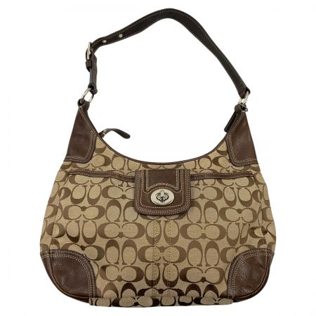  COACH コーチ シグネチャー  ワンショルダーバッグ  F13971 ブラウン