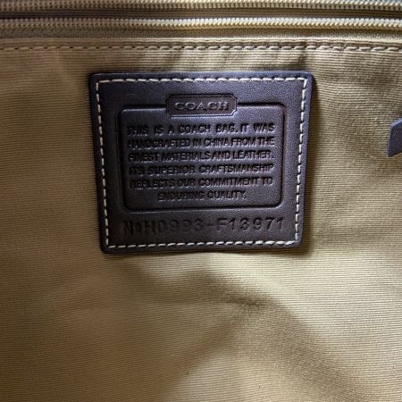  COACH コーチ シグネチャー  ワンショルダーバッグ  F13971 ブラウン
