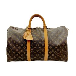 〇〇 LOUIS VUITTON ルイヴィトン モノグラム キーポル50  ユニセックス ボストンバッグ  M41426 ブラウン Bランク