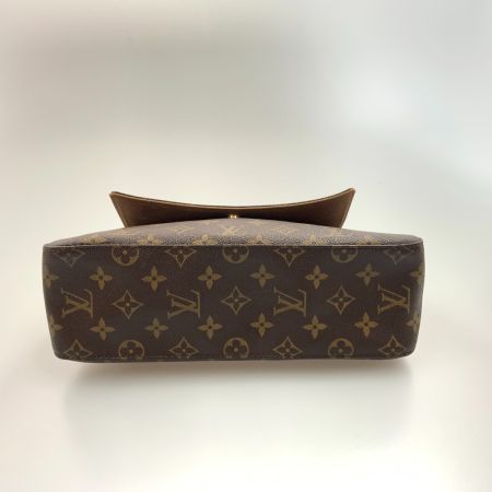  LOUIS VUITTON ルイヴィトン モノグラム ミニ ルーピング セミショルダーバッグ M51147 ブラウン