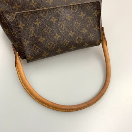  LOUIS VUITTON ルイヴィトン モノグラム ミニ ルーピング セミショルダーバッグ M51147 ブラウン
