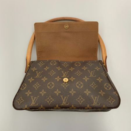  LOUIS VUITTON ルイヴィトン モノグラム ミニ ルーピング セミショルダーバッグ M51147 ブラウン