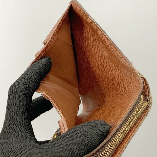 中古】 LOUIS VUITTON ルイヴィトン モノグラム コンパクト ジップ 二