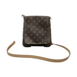 〇〇 LOUIS VUITTON ルイヴィトン モノグラム ミュゼット サルサ ロング ショルダーバッグ M51387 ブラウン 現状渡し Dランク