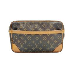 〇〇 LOUIS VUITTON ルイヴィトン モノグラム コンピエーニュ 28 クラッチバッグ 手持ち セカンドバッグ  M51845 ブラウン Dランク