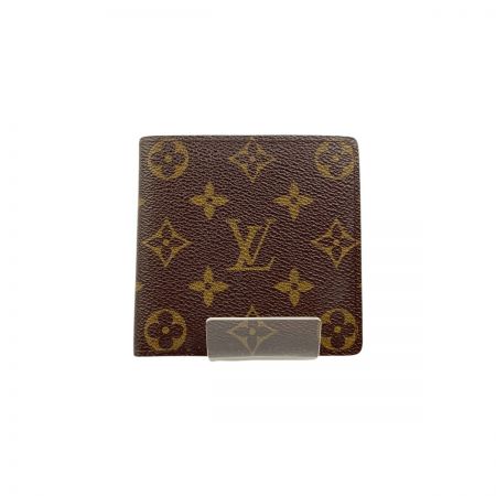  LOUIS VUITTON ルイヴィトン モノグラム ポルトフォイユ マルコ 二つ折り短財布  M61675 ブラウン