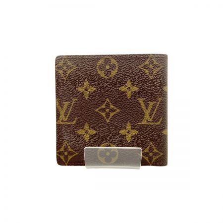  LOUIS VUITTON ルイヴィトン モノグラム ポルトフォイユ マルコ 二つ折り短財布  M61675 ブラウン