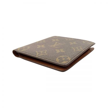  LOUIS VUITTON ルイヴィトン モノグラム ポルトフォイユ マルコ 二つ折り短財布  M61675 ブラウン