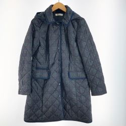 〇〇 Golden Bear ゴールデンベア レディース コート キルティングコート サイズM グリーン チェック Bランク