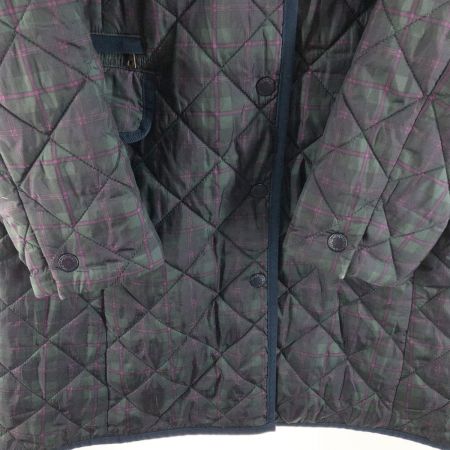  Golden Bear ゴールデンベア レディース コート キルティングコート サイズM グリーン チェック