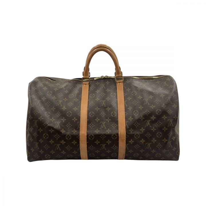 LOUIS VUITTON ルイヴィトン モノグラム キーポル55 ボストン バッグ M41424 ブラウン｜中古｜なんでもリサイクルビッグバン