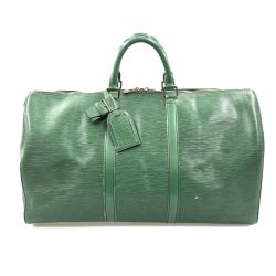 〇〇 LOUIS VUITTON ルイヴィトン エピ キーポル50 ボストンバッグ M42964 グリーン Cランク
