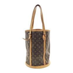 〇〇 LOUIS VUITTON ルイヴィトン モノグラム バケットGM  ショルダーバッグ M42236 ブラウン Cランク