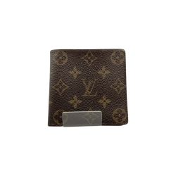 〇〇 LOUIS VUITTON ルイヴィトン モノグラム ポルトフォイユ マルコ 二つ折り短財布  M61675 ブラウン Cランク