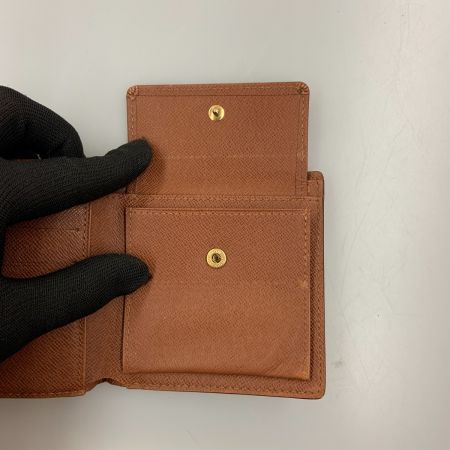  LOUIS VUITTON ルイヴィトン モノグラム ポルトフォイユ マルコ 二つ折り短財布  M61675 ブラウン