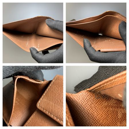  LOUIS VUITTON ルイヴィトン モノグラム ポルトフォイユ マルコ 二つ折り短財布  M61675 ブラウン