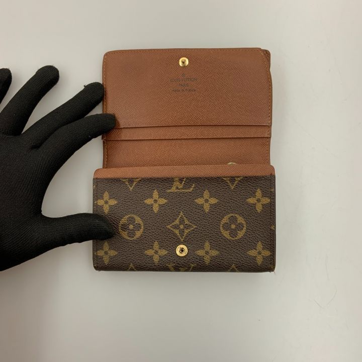 LOUIS VUITTON ルイヴィトン モノグラム ポルト モネ ビエ トレゾール 二つ折り財布 M61730  ブラウン｜中古｜なんでもリサイクルビッグバン