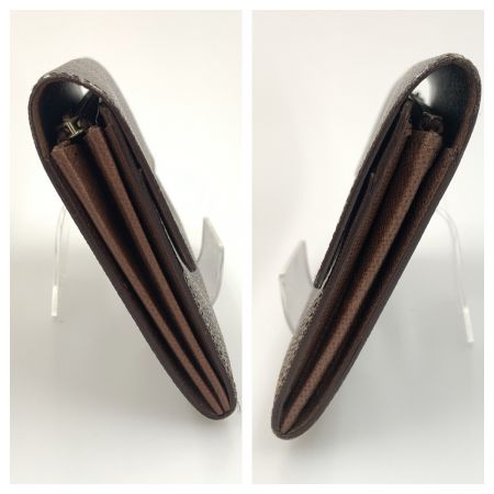  LOUIS VUITTON ルイヴィトン モノグラム ポシェット ポルト モネ クレディ 二つ折り長財布  M61726 ブラウン