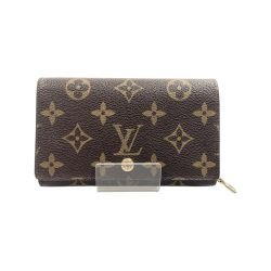 〇〇 LOUIS VUITTON ルイヴィトン モノグラム ポルト モネ ビエ トレゾール 二つ折財布 M61730 ブラウン Cランク