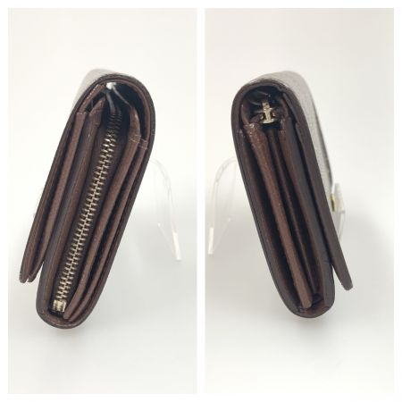  LOUIS VUITTON ルイヴィトン モノグラム ポルト モネ ビエ トレゾール 二つ折財布 M61730 ブラウン