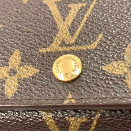  LOUIS VUITTON ルイヴィトン モノグラム ポルト モネ ビエ トレゾール 二つ折財布 M61730 ブラウン