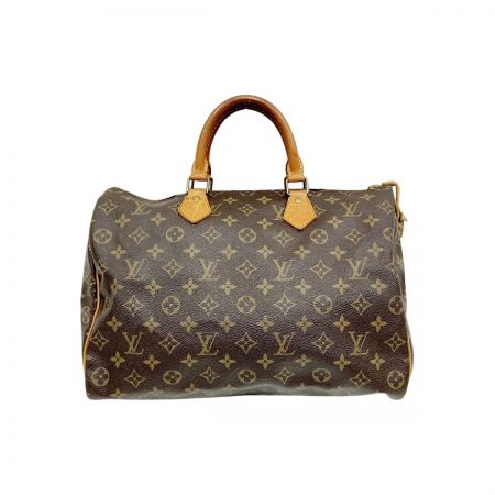  LOUIS VUITTON ルイヴィトン モノグラム スピーディ35 ハンドバッグ M41524 ブラウン