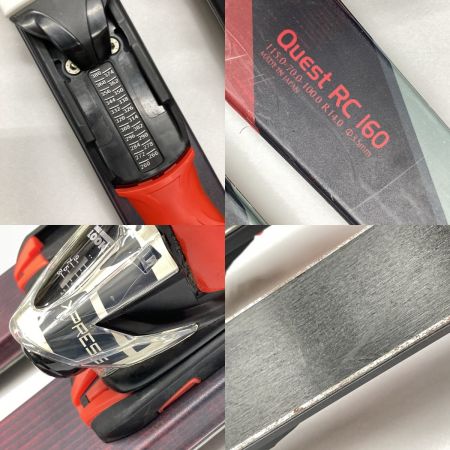  HART ハート Quest RC スキー板 160cm ブラック×レッド x レッド