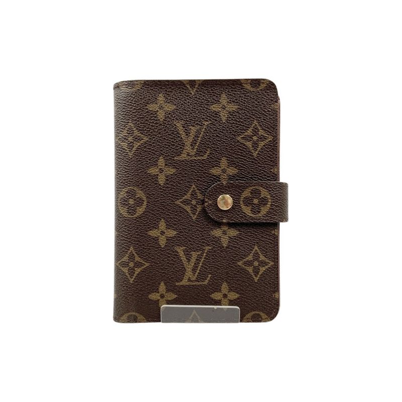 中古】 LOUIS VUITTON ルイヴィトン モノグラム ポルト パピエ ジップ ...