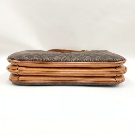  CELINE セリーヌ マカダム柄 ショルダーバッグ ブラウン